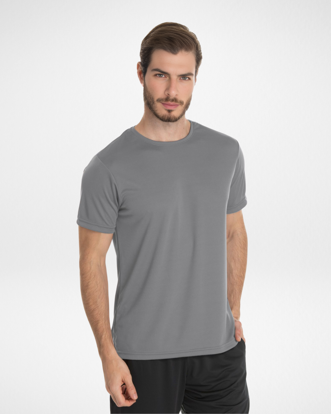 Men’s Dry Fit T-Shirt – Dark Grey | UV 30+ Protection