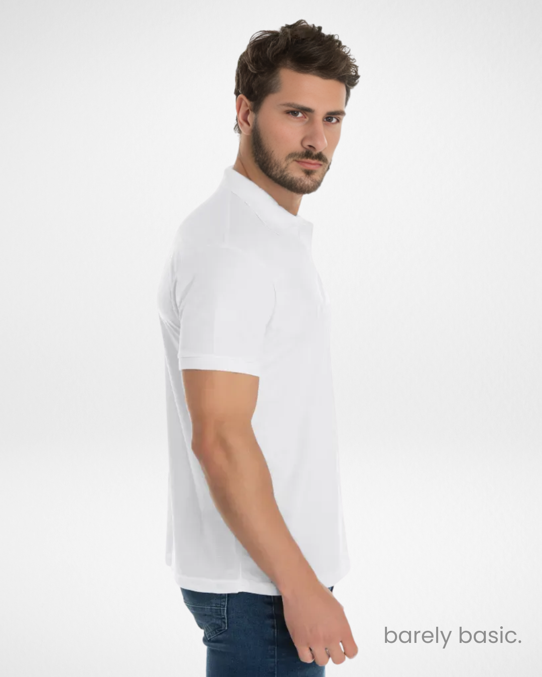 Men’s Premium Pima Piqué Cotton Polo Shirt – White