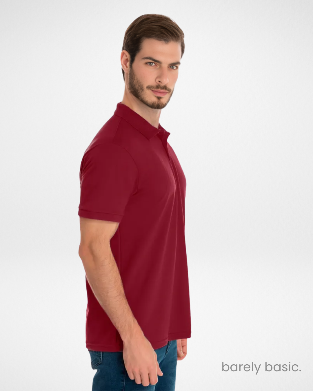Men’s Premium Pima Piqué Cotton Polo Shirt – Dark Red