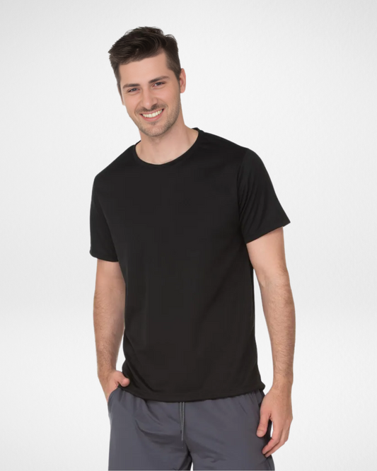 Herren Dry Fit T-Shirt – Schwarz | UV 30+ Schutz