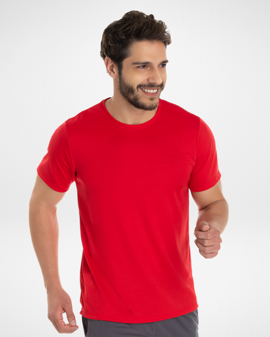 Herren Dry Fit T-Shirt – Rot | UV 30+ Schutz