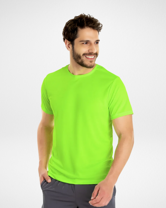 Herren Dry Fit T-Shirt – Neongrün | UV 30+ Schutz