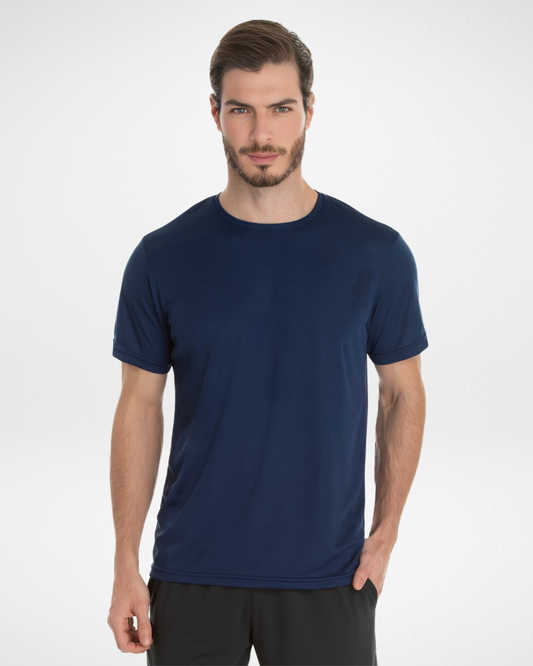 Herren Dry Fit T-Shirt – Marineblau | UV 30+ Schutz