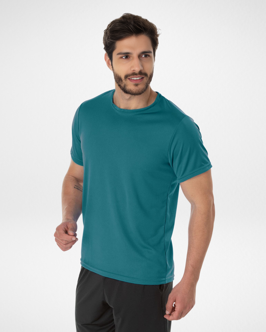 Herren Dry Fit T-Shirt – Aquagrün | UV 30+ Schutz