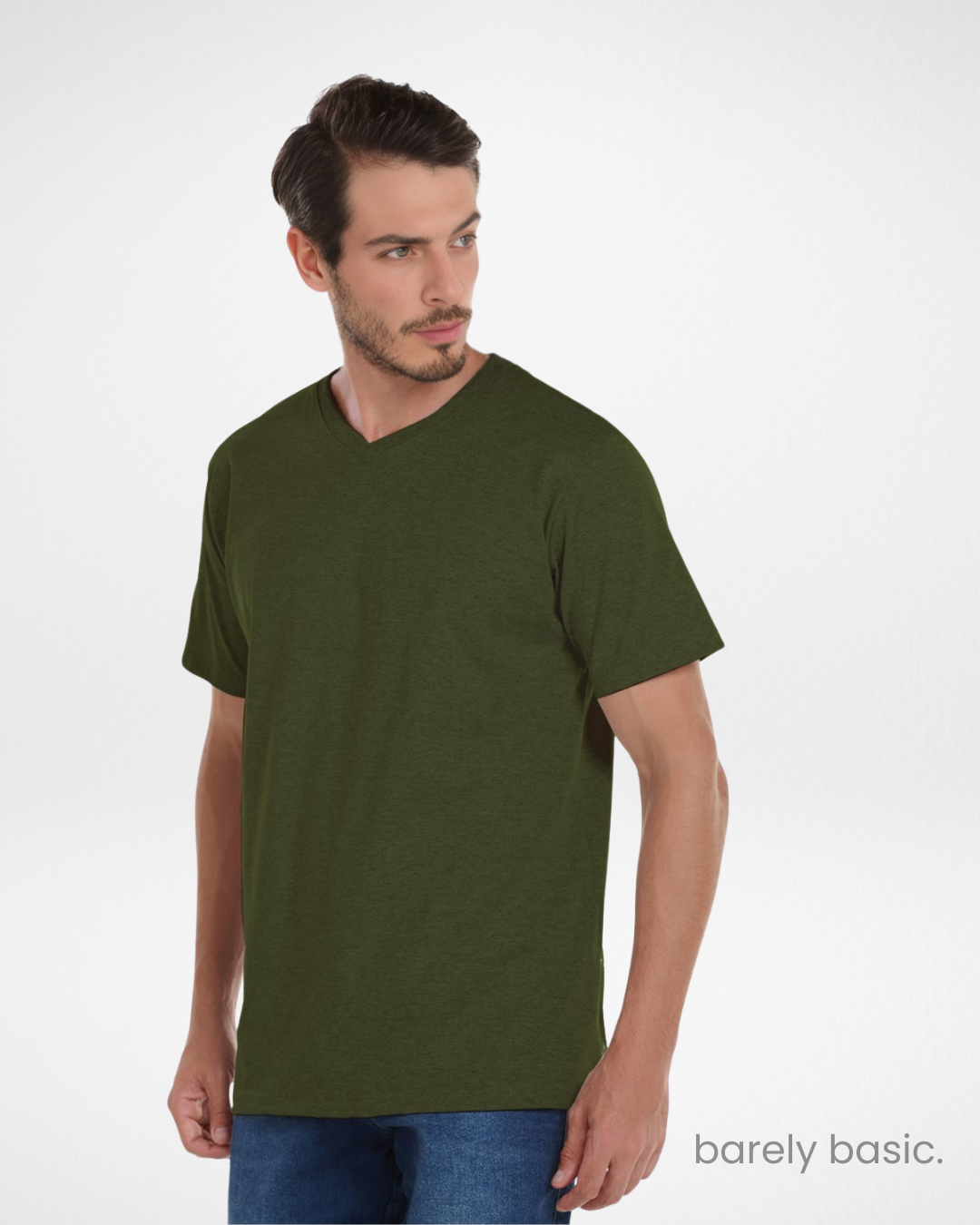 Men’s Premium Cotton V-Neck T-Shirt – 5-Pack