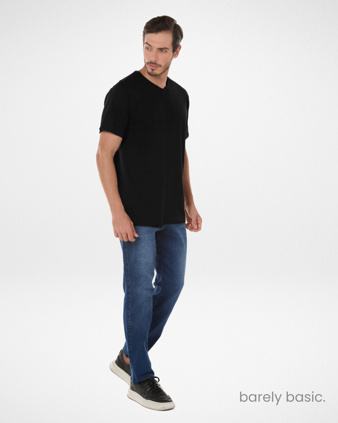 Men’s Premium Cotton V-Neck T-Shirt – 5-Pack